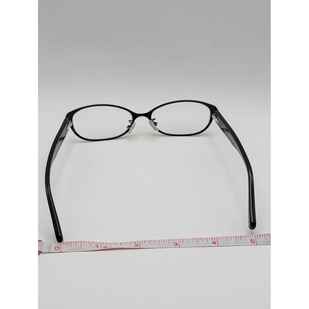 Coach HC 5029 Ashby Eyeglasses Satin Black Gold Signature C Logo Oval Frames